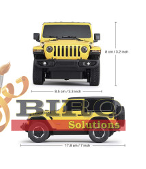 RS Masina cu telecomanda RASTAR 1:24 JEEP Wrangler JL, galbena